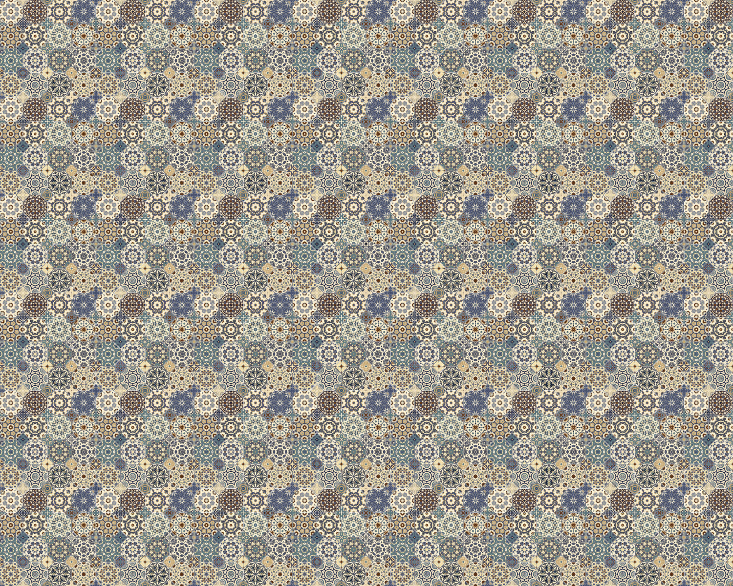 Toilettenrückwand Patchwork