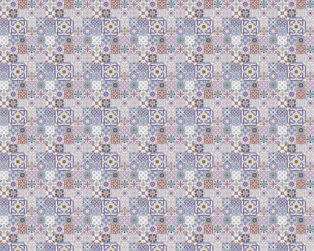 Toilettenrückwand Patchwork
