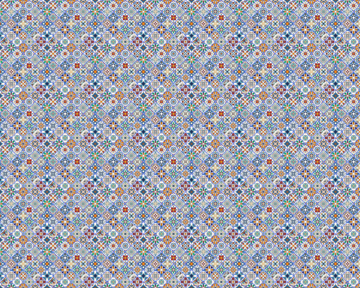 Toilettenrückwand Patchwork
