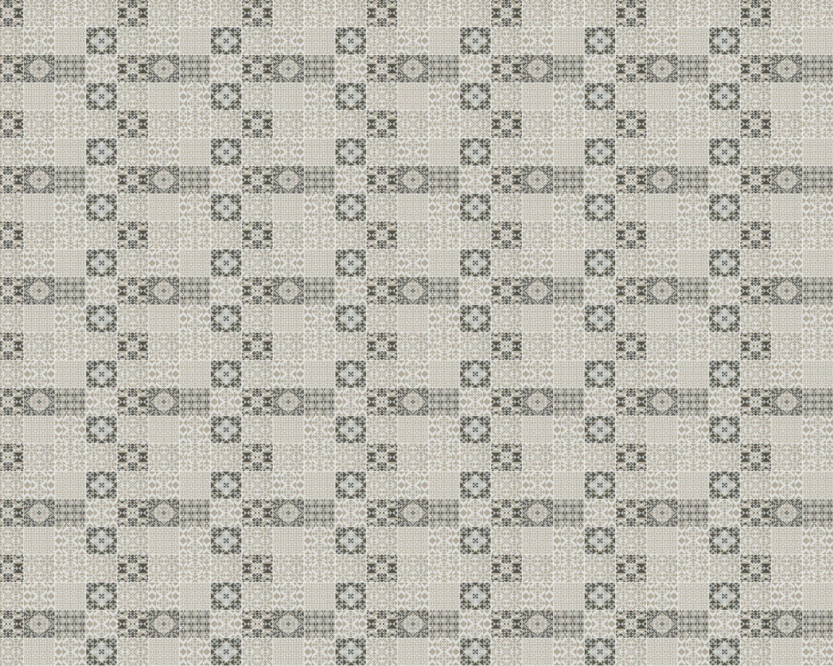 Toilettenrückwand Patchwork