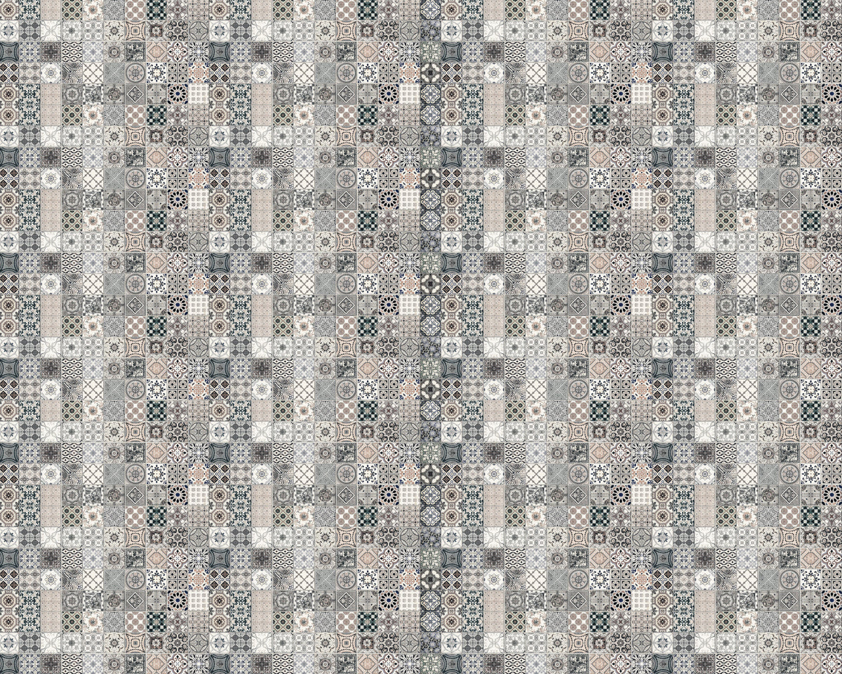 Toilettenrückwand Patchwork