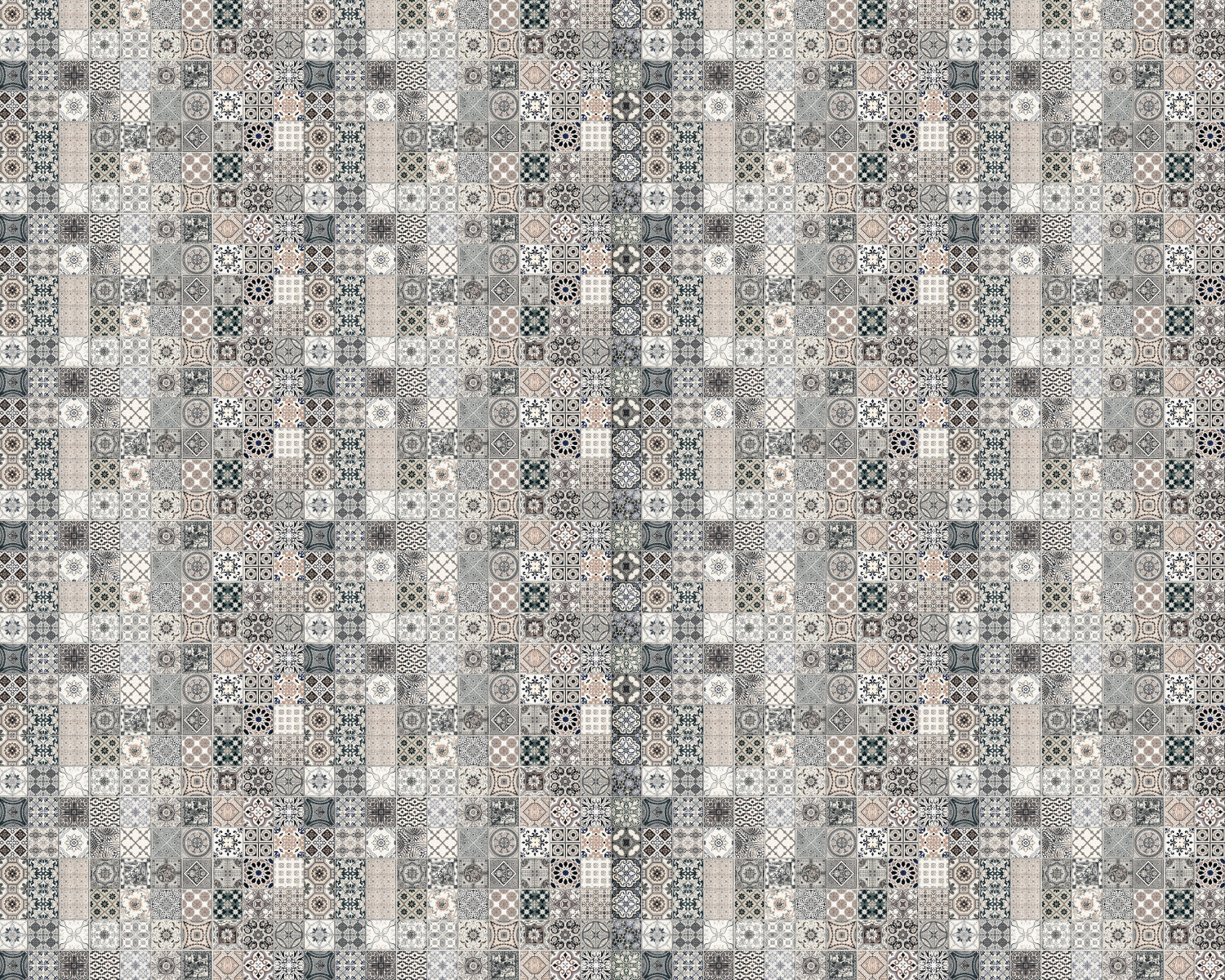 Toilettenrückwand Patchwork