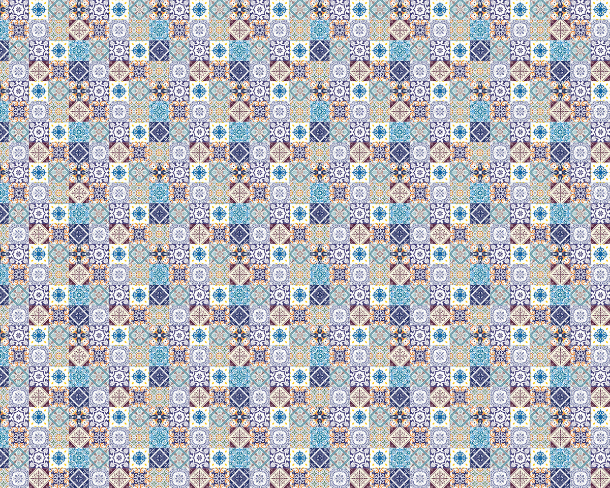 Toilettenrückwand Patchwork