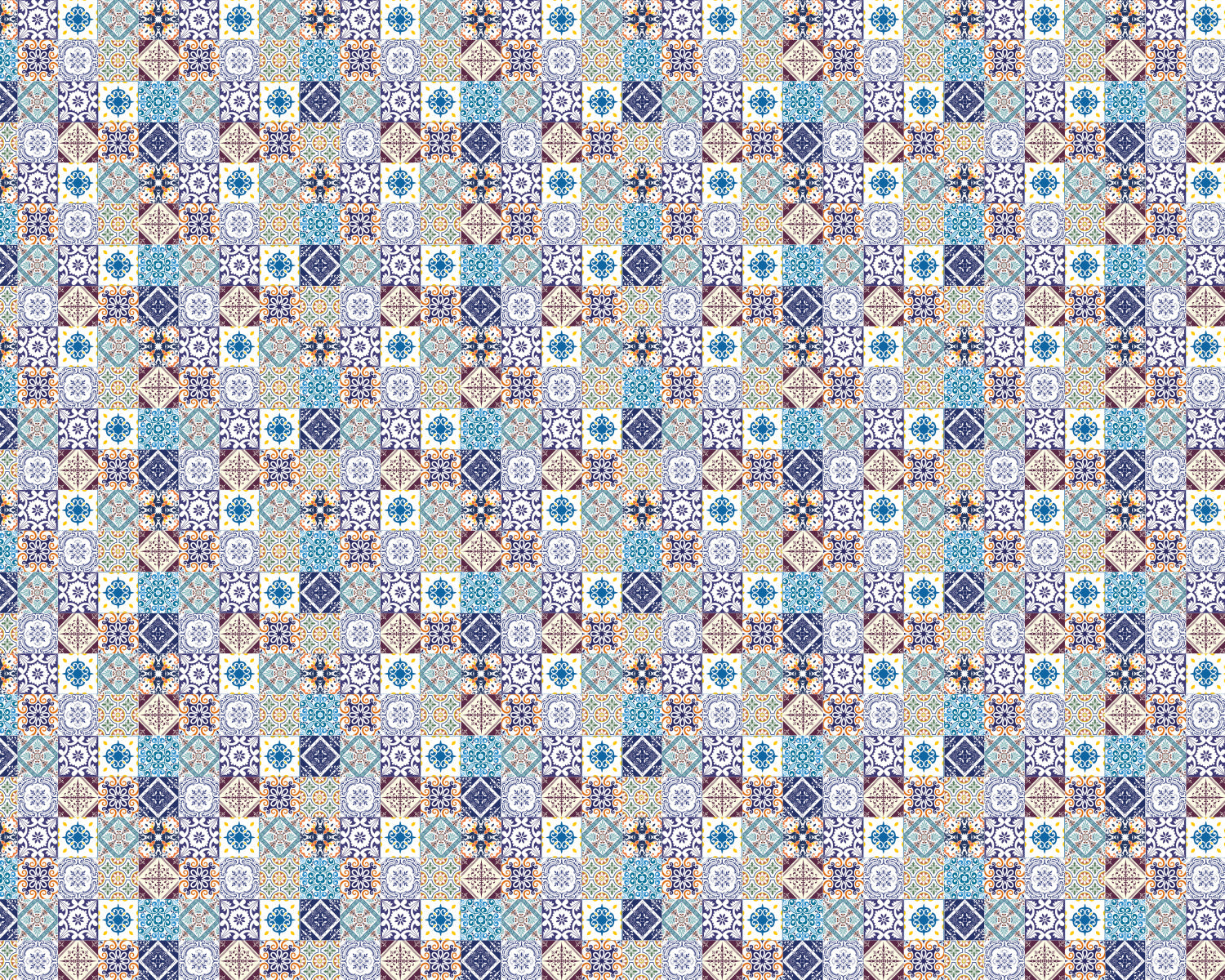 Toilettenrückwand Patchwork