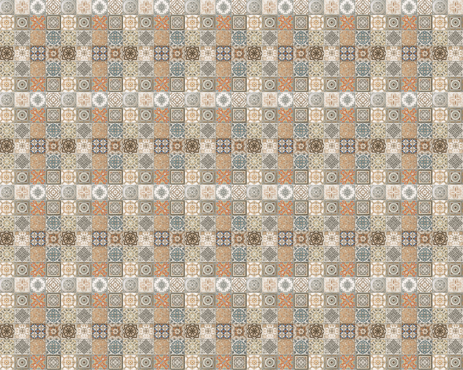 Toilettenrückwand Patchwork