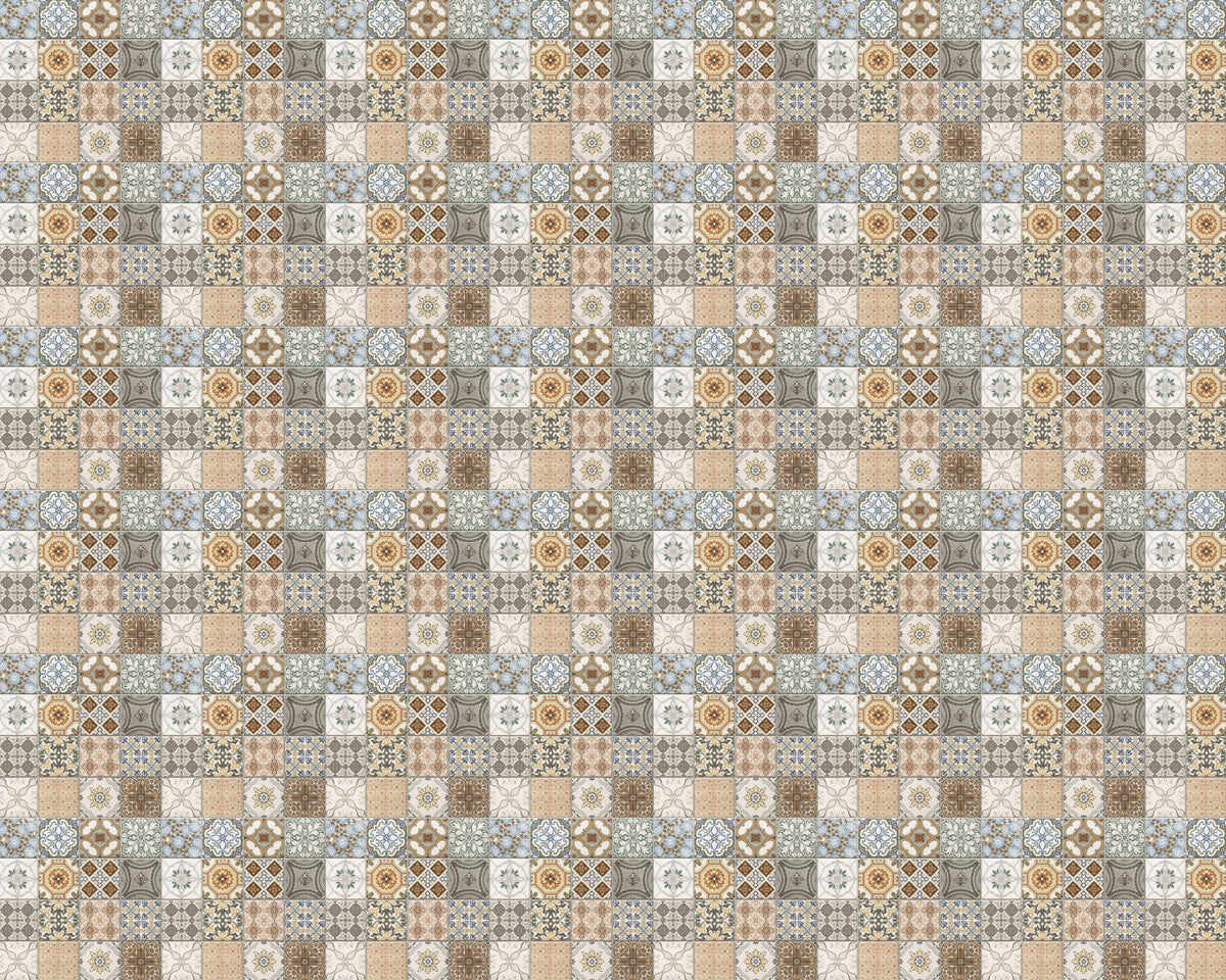 Toilettenrückwand Patchwork