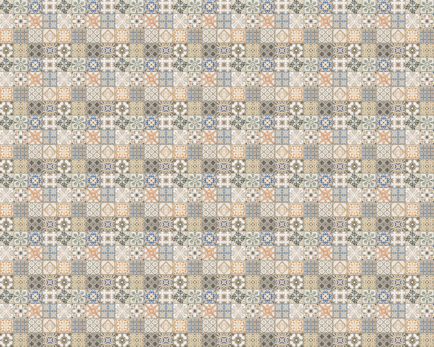 Toilettenrückwand Patchwork