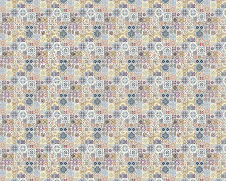 Toilettenrückwand Patchwork