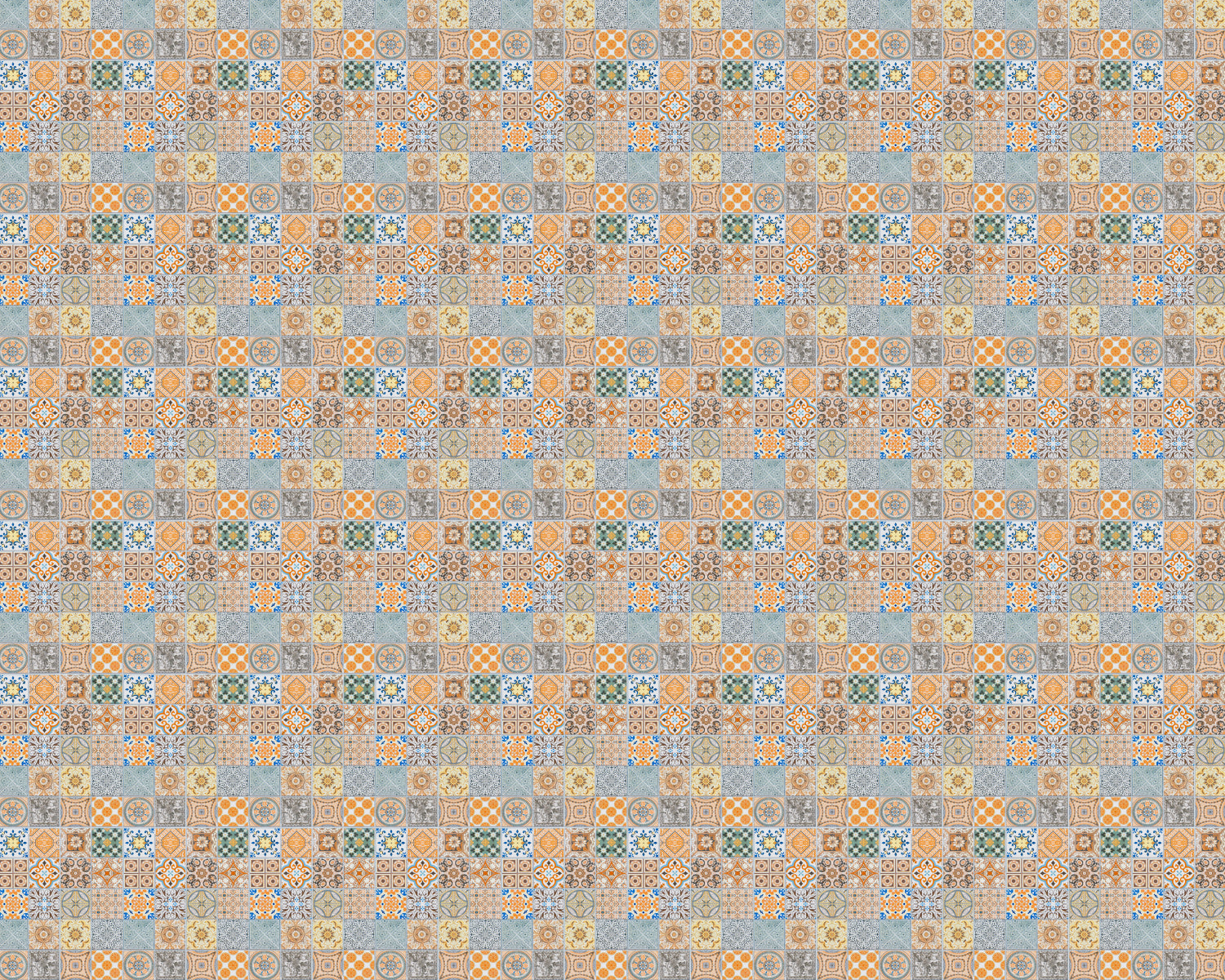 Toilettenrückwand Patchwork
