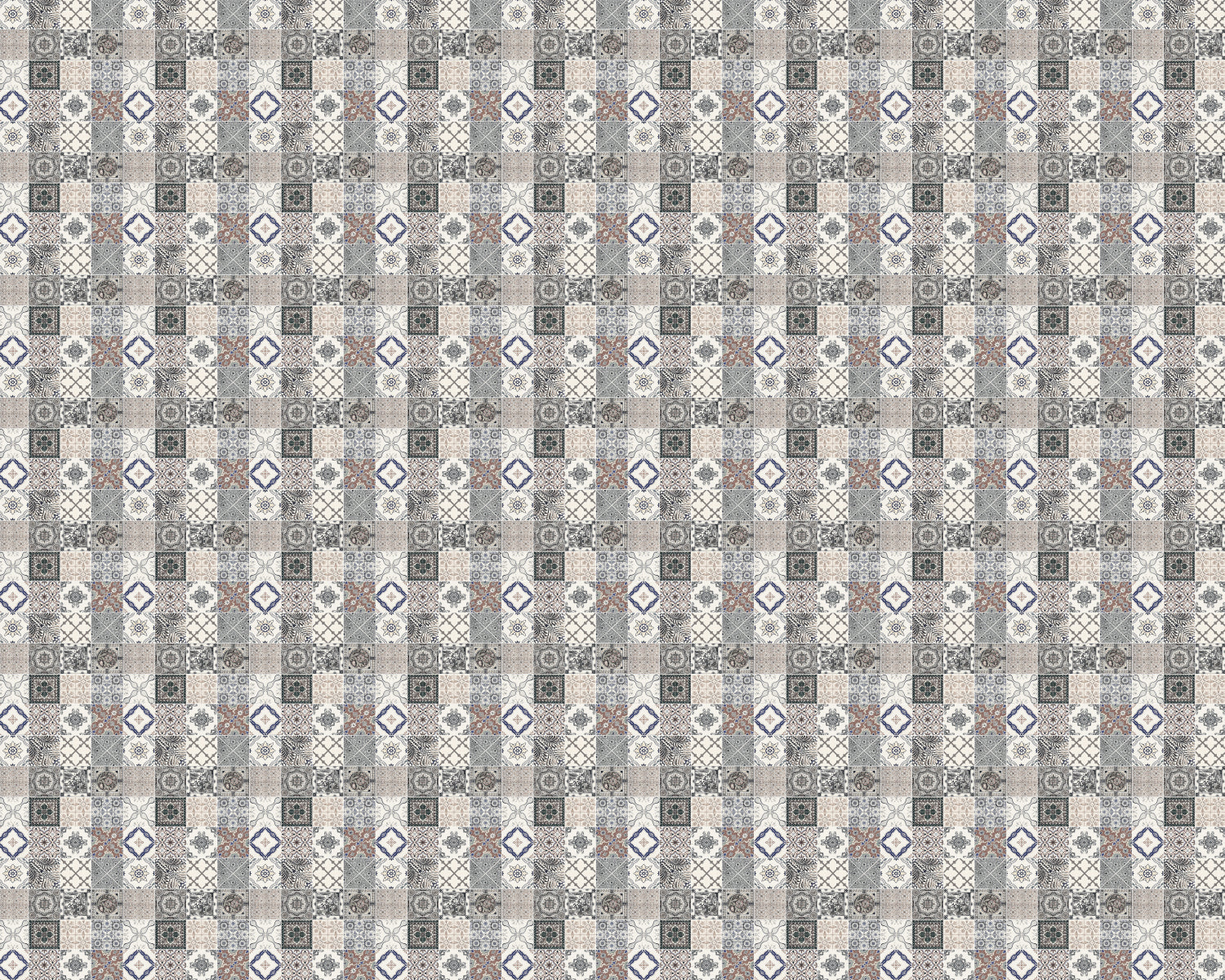Toilettenrückwand Patchwork