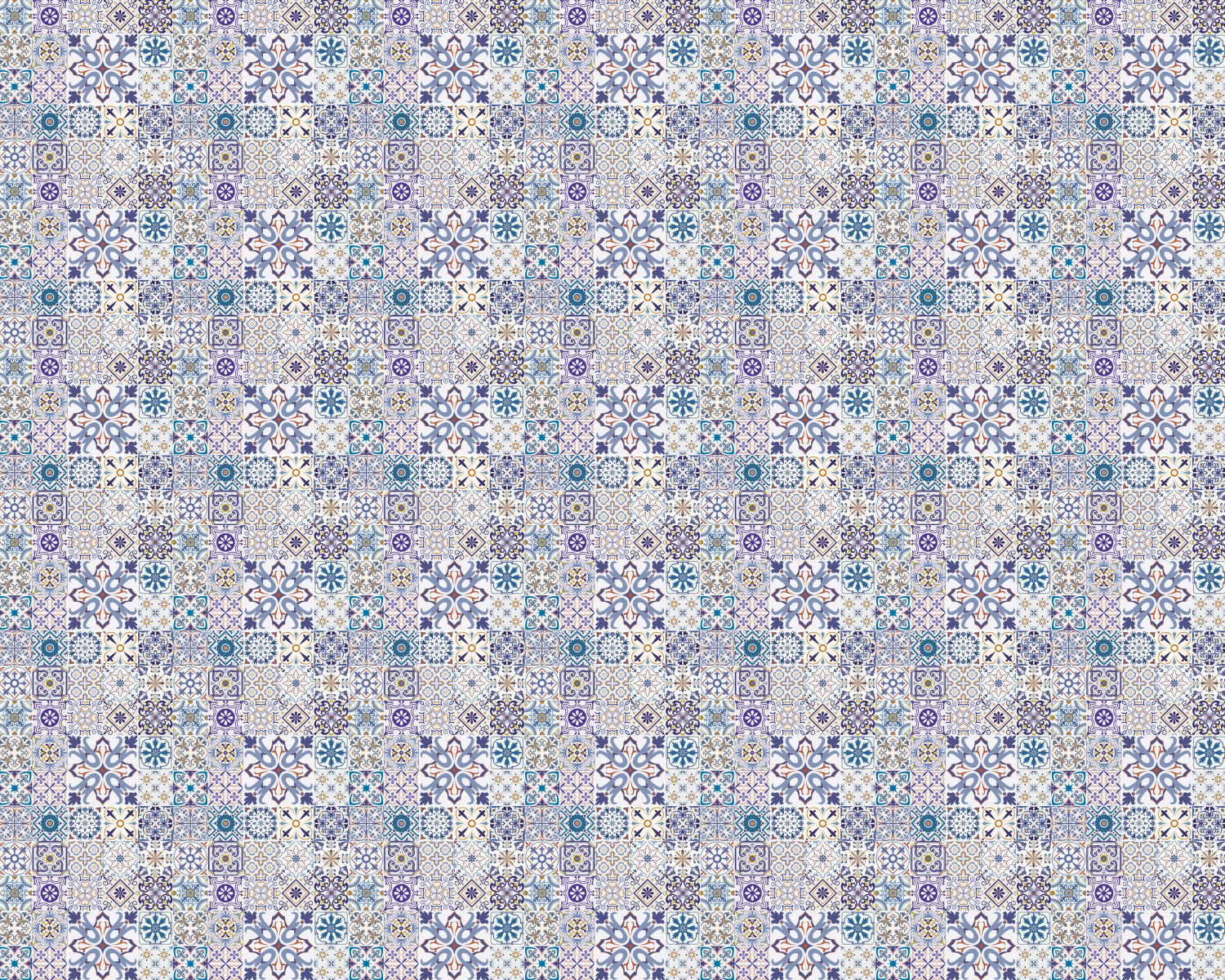 Toilettenrückwand Patchwork