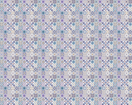 Toilettenrückwand Patchwork