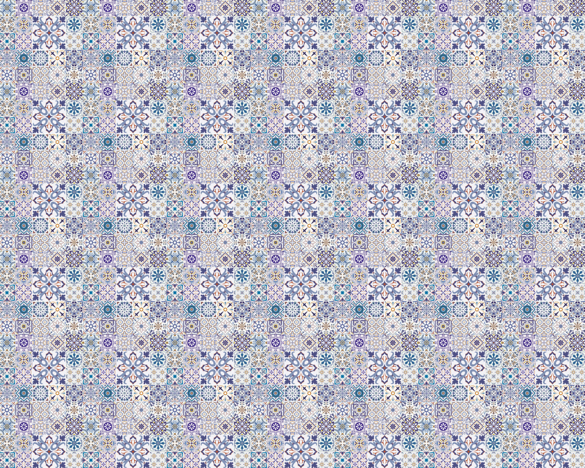 Toilettenrückwand Patchwork