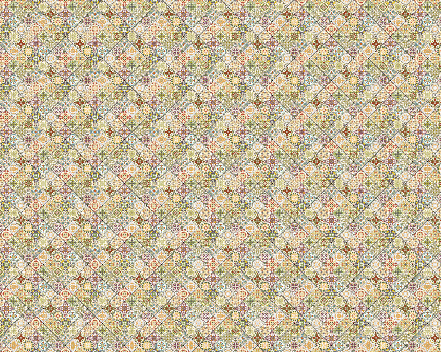 Toilettenrückwand Patchwork