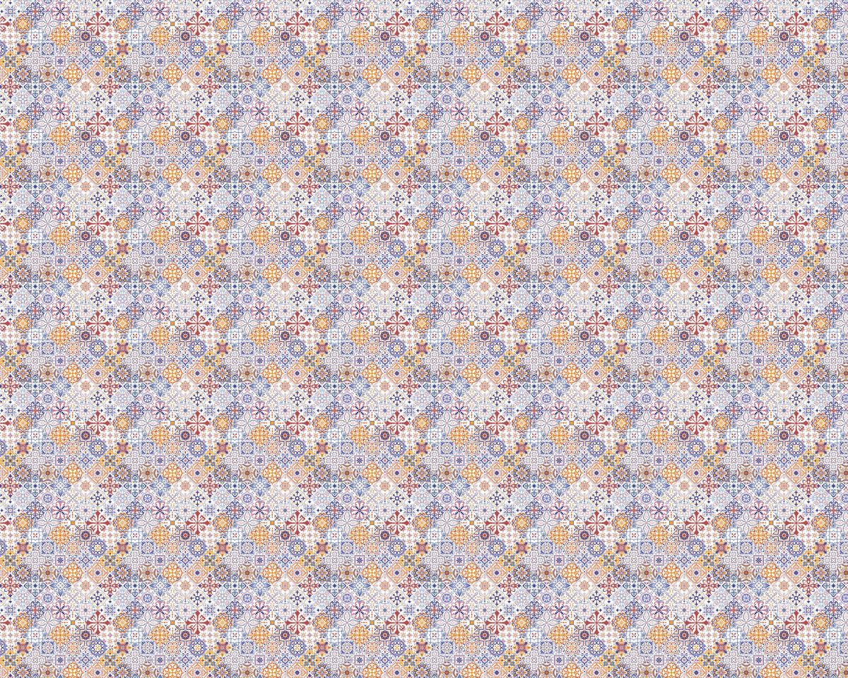 Toilettenrückwand Patchwork