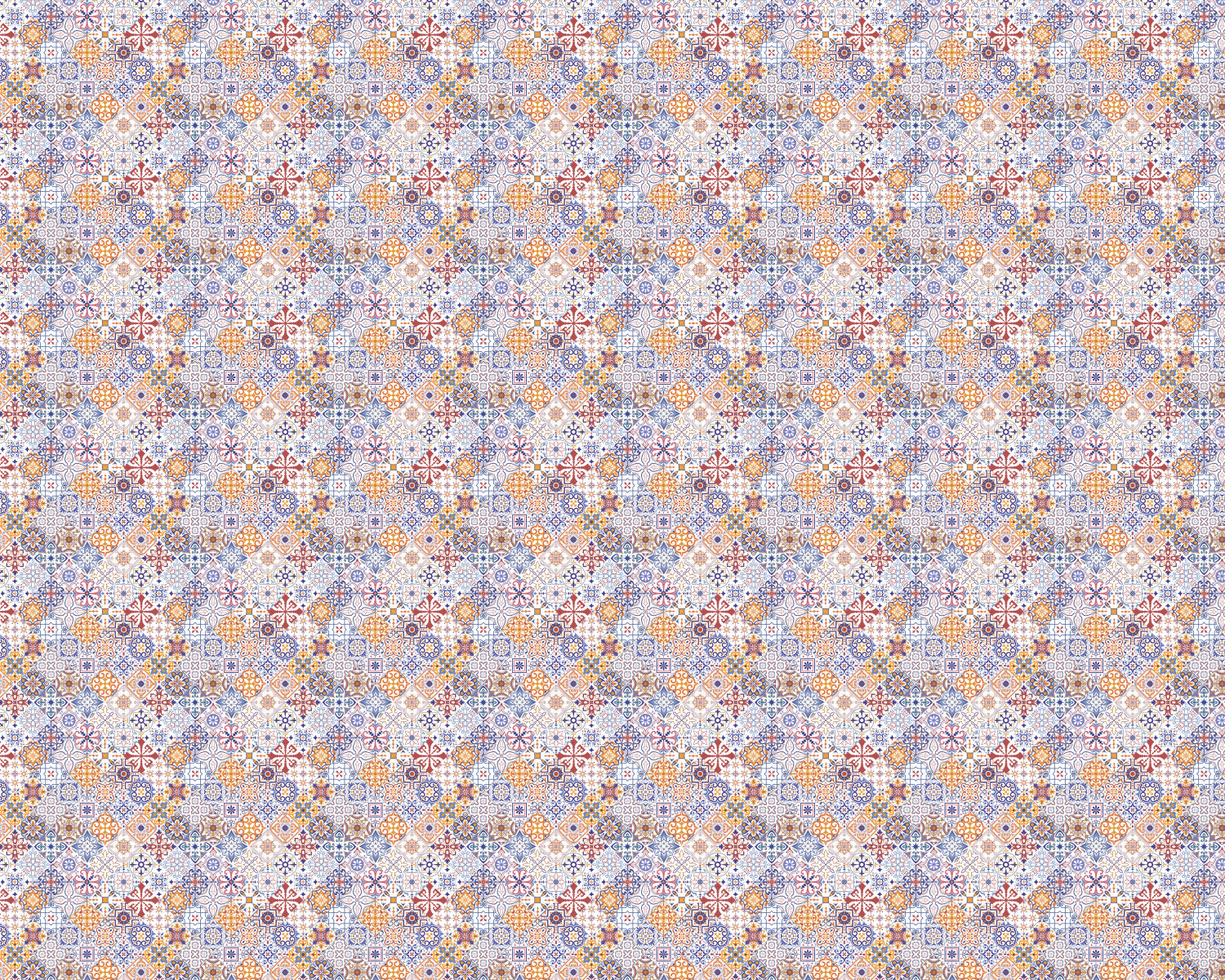 Toilettenrückwand Patchwork
