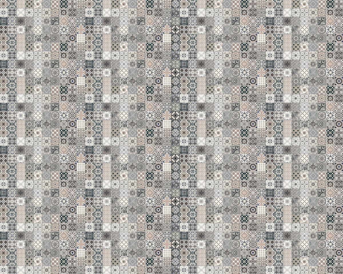 Toilettenrückwand Patchwork