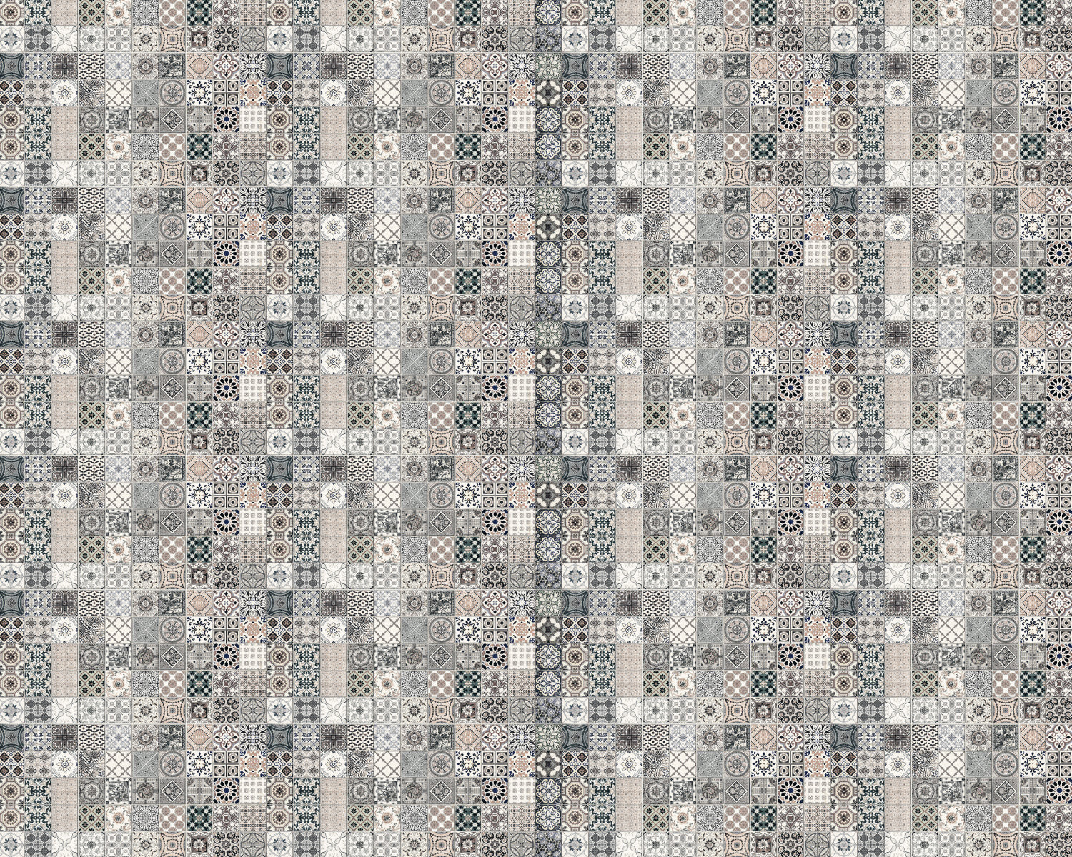 Toilettenrückwand Patchwork