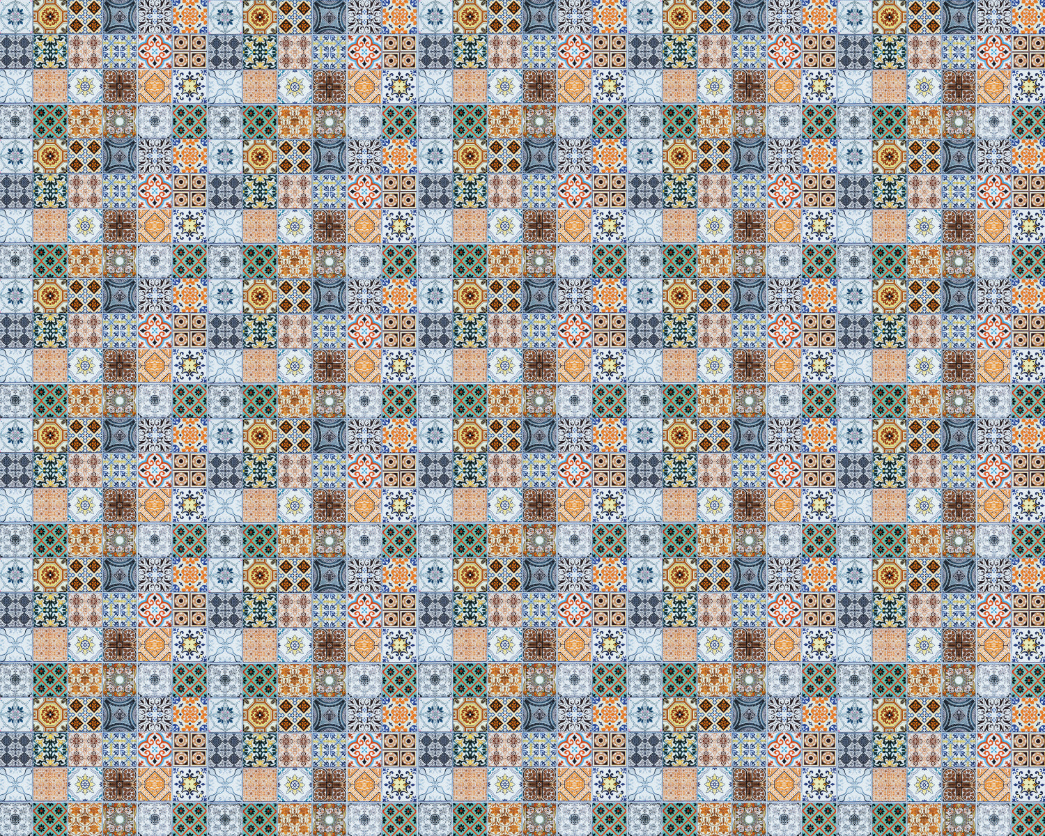 Toilettenrückwand Patchwork