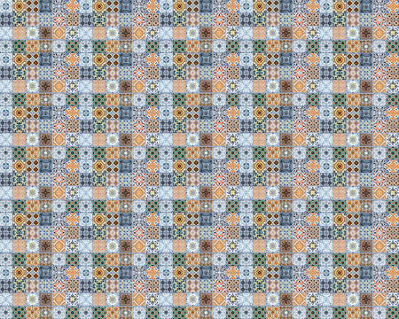 Toilettenrückwand Patchwork