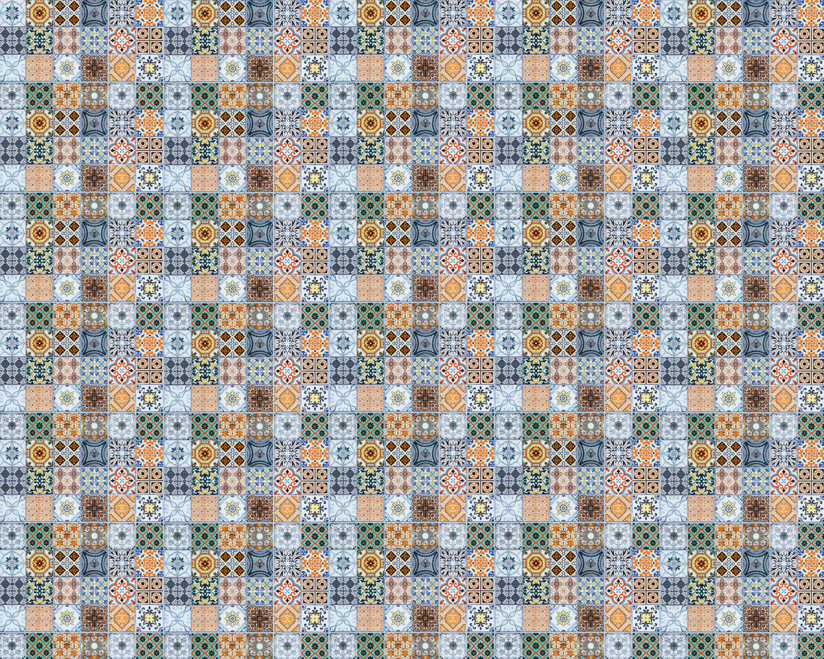 Toilettenrückwand Patchwork