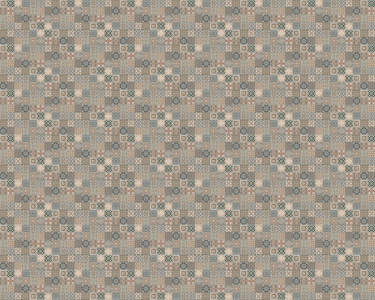 Toilettenrückwand Patchwork