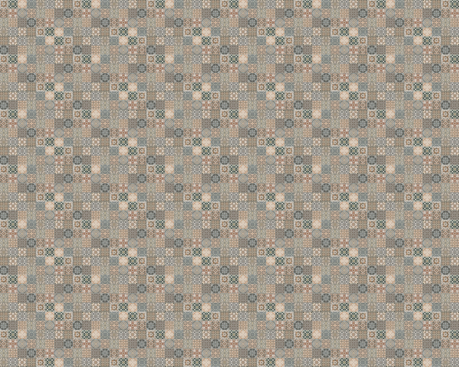 Toilettenrückwand Patchwork
