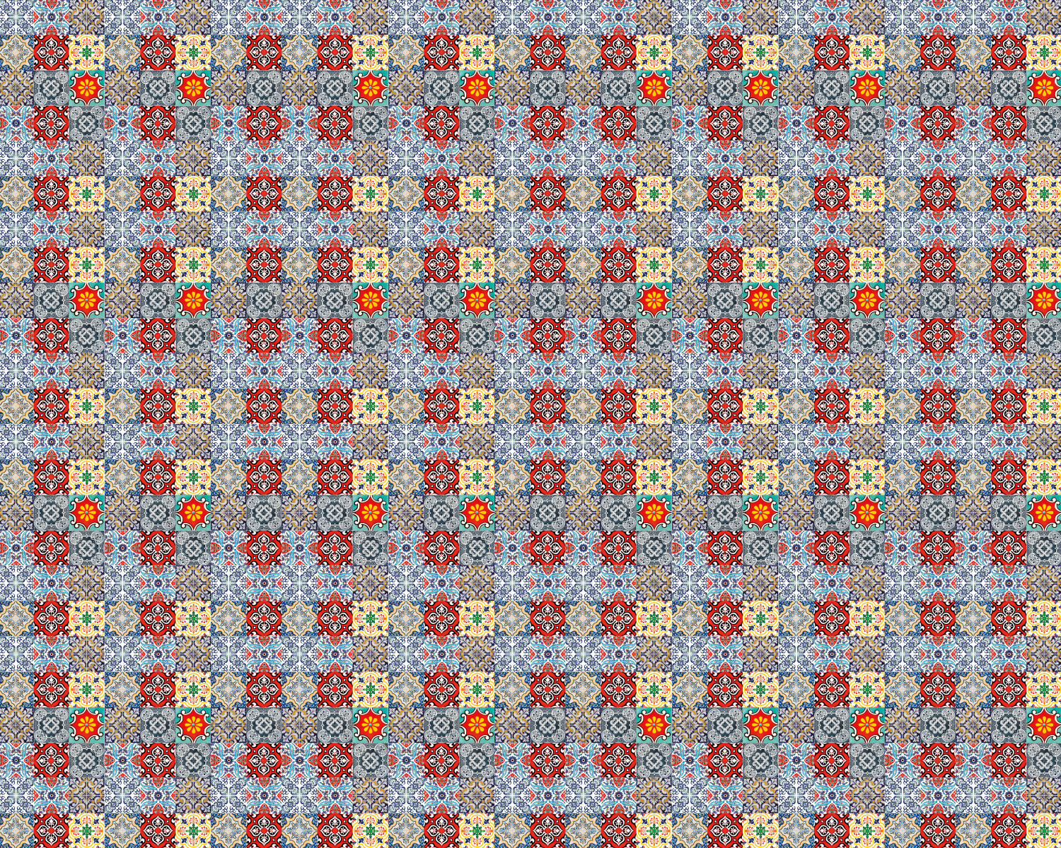 Toilettenrückwand Patchwork