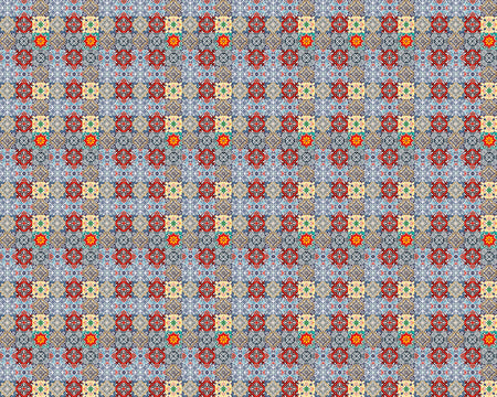 Toilettenrückwand Patchwork