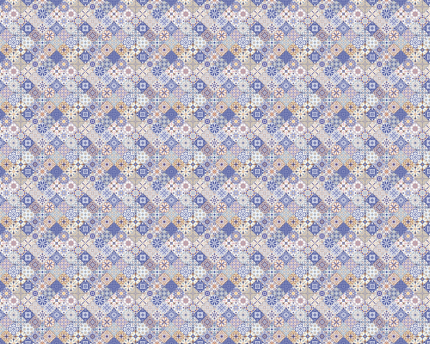 Toilettenrückwand Patchwork