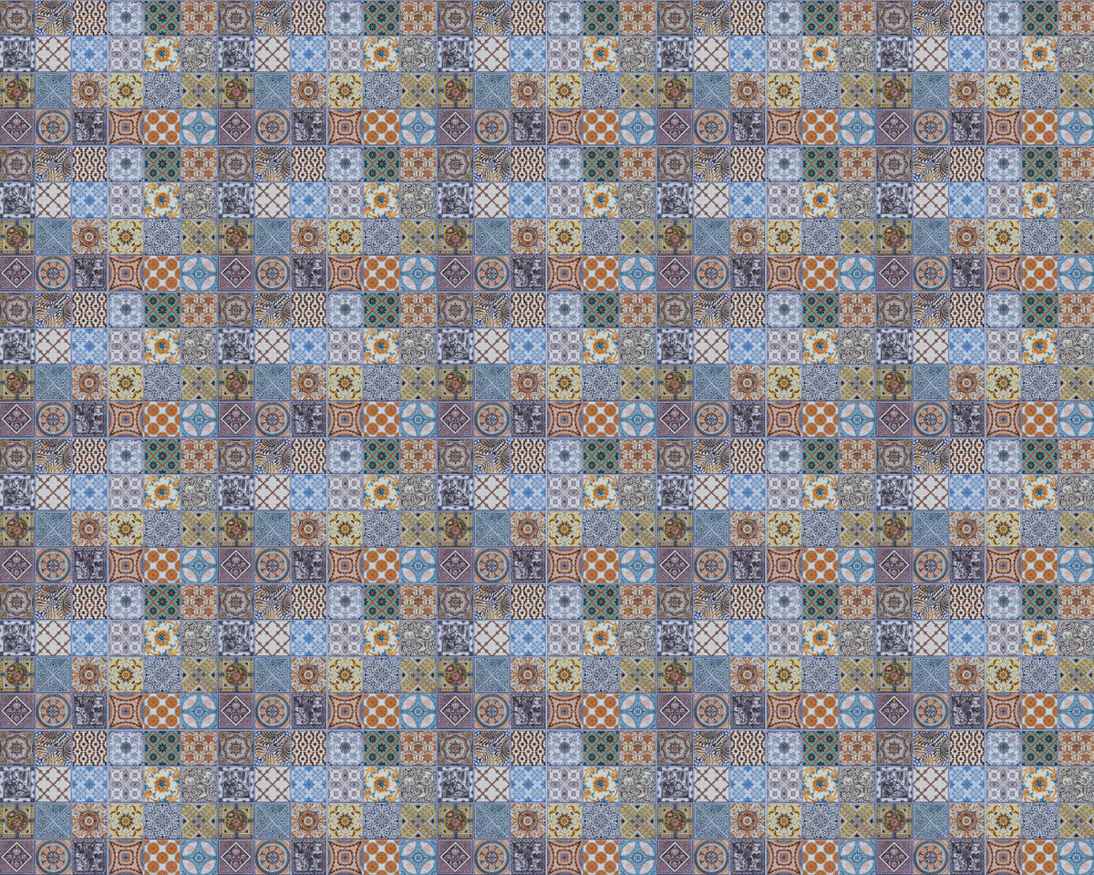 Toilettenrückwand Patchwork