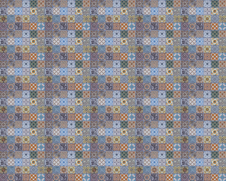Toilettenrückwand Patchwork