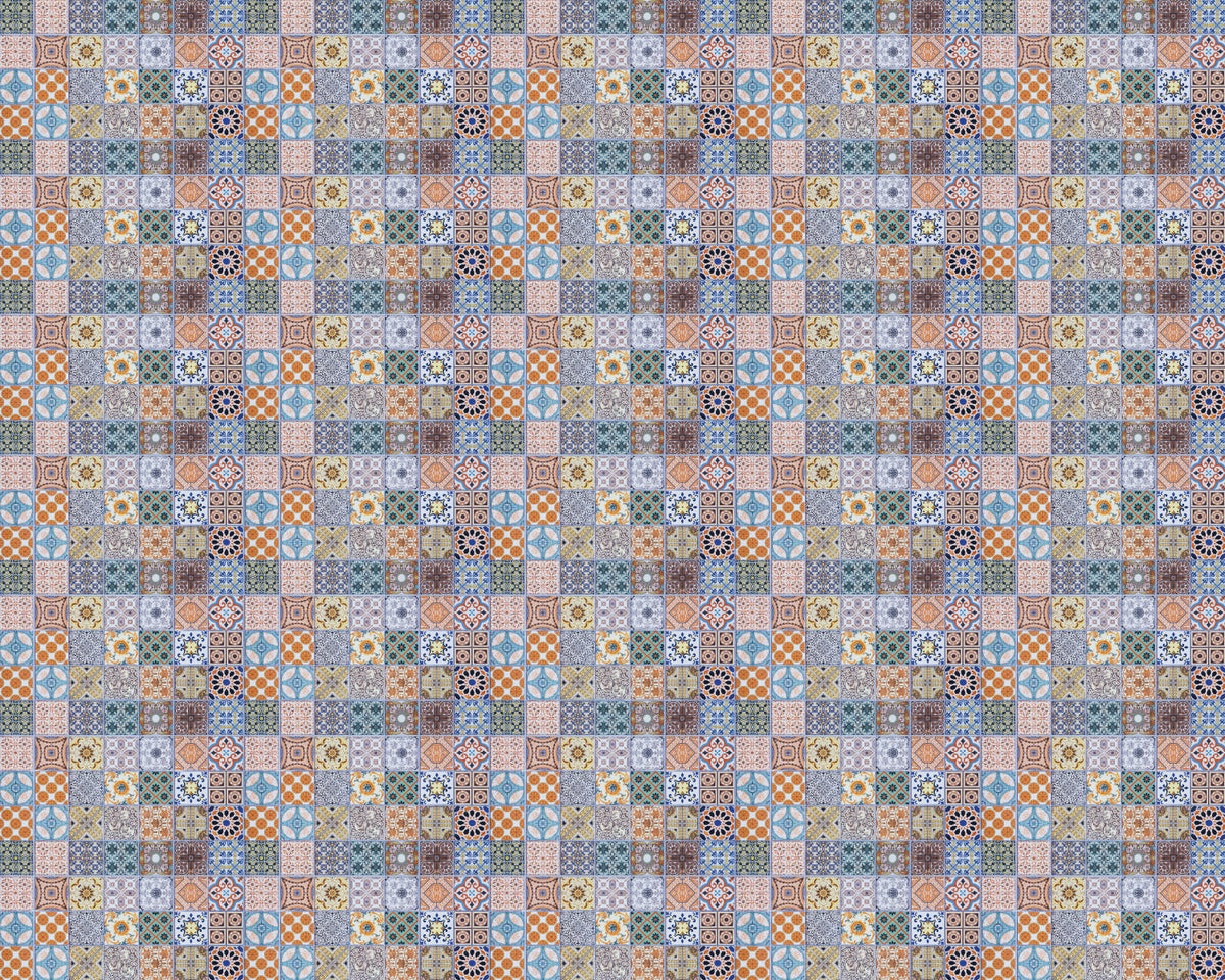 Toilettenrückwand Patchwork