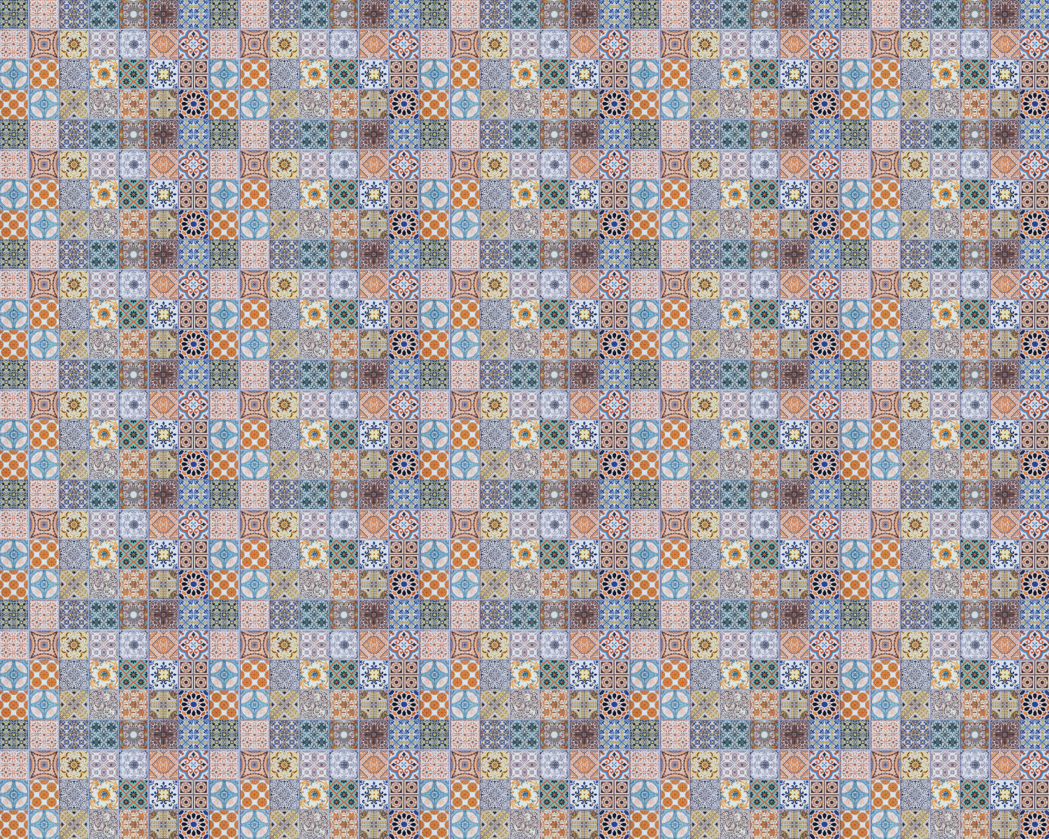 Toilettenrückwand Patchwork