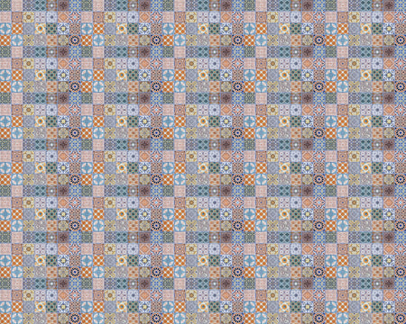 Toilettenrückwand Patchwork