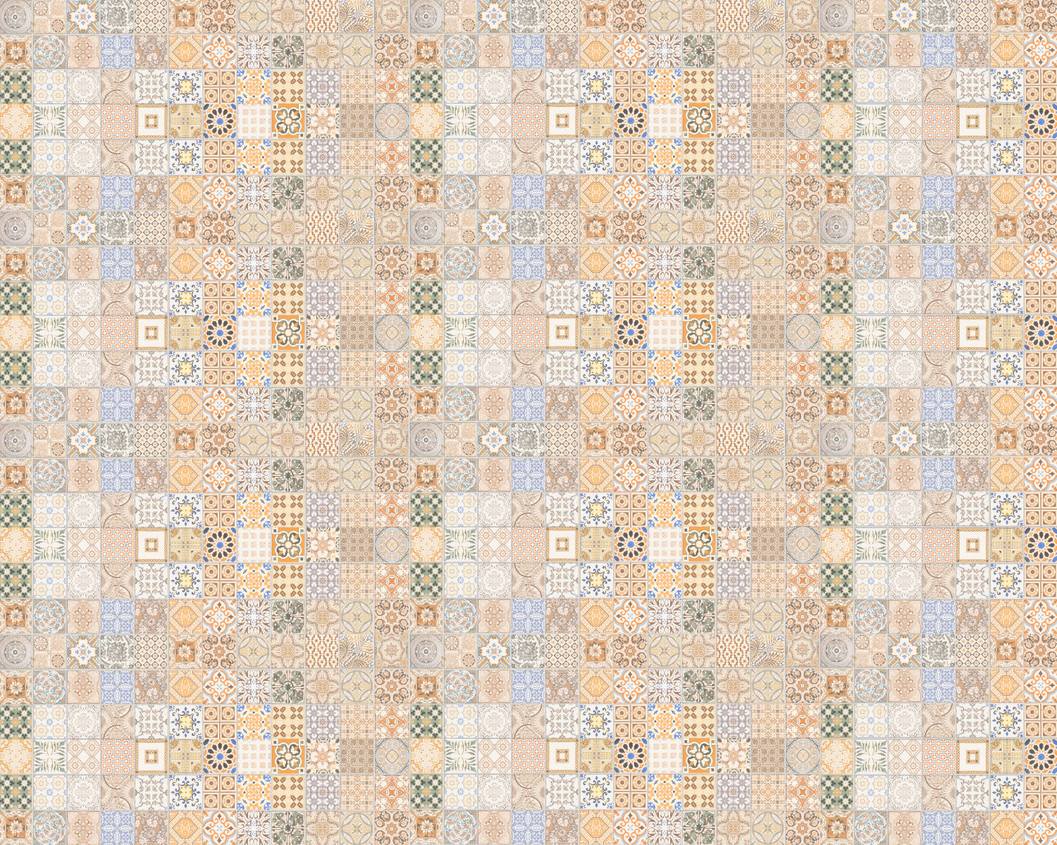 Toilettenrückwand Patchwork