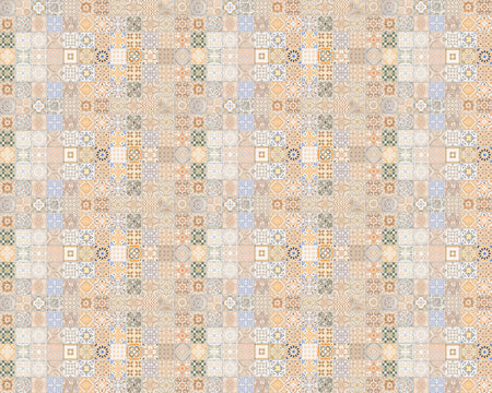 Toilettenrückwand Patchwork
