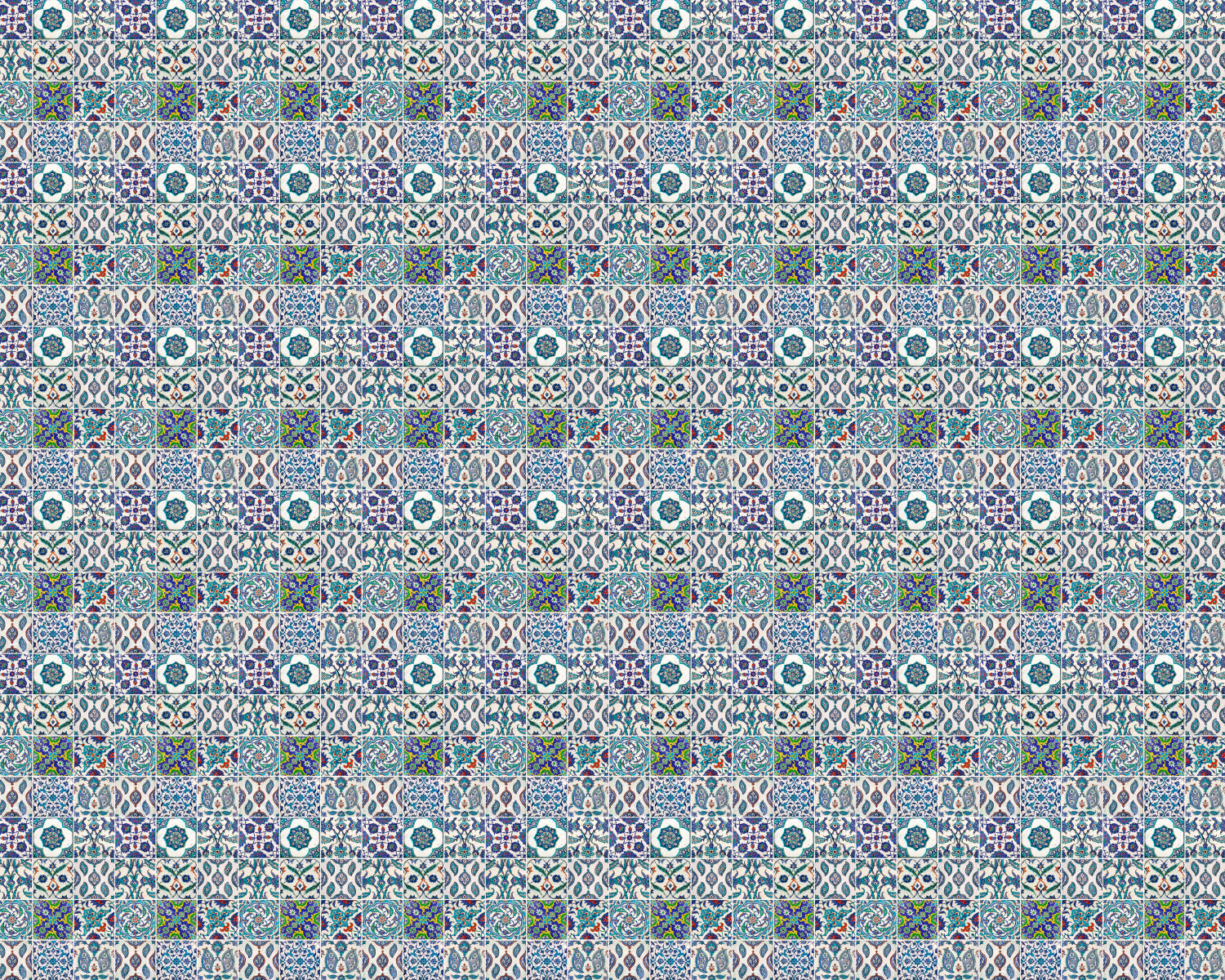 Toilettenrückwand Patchwork