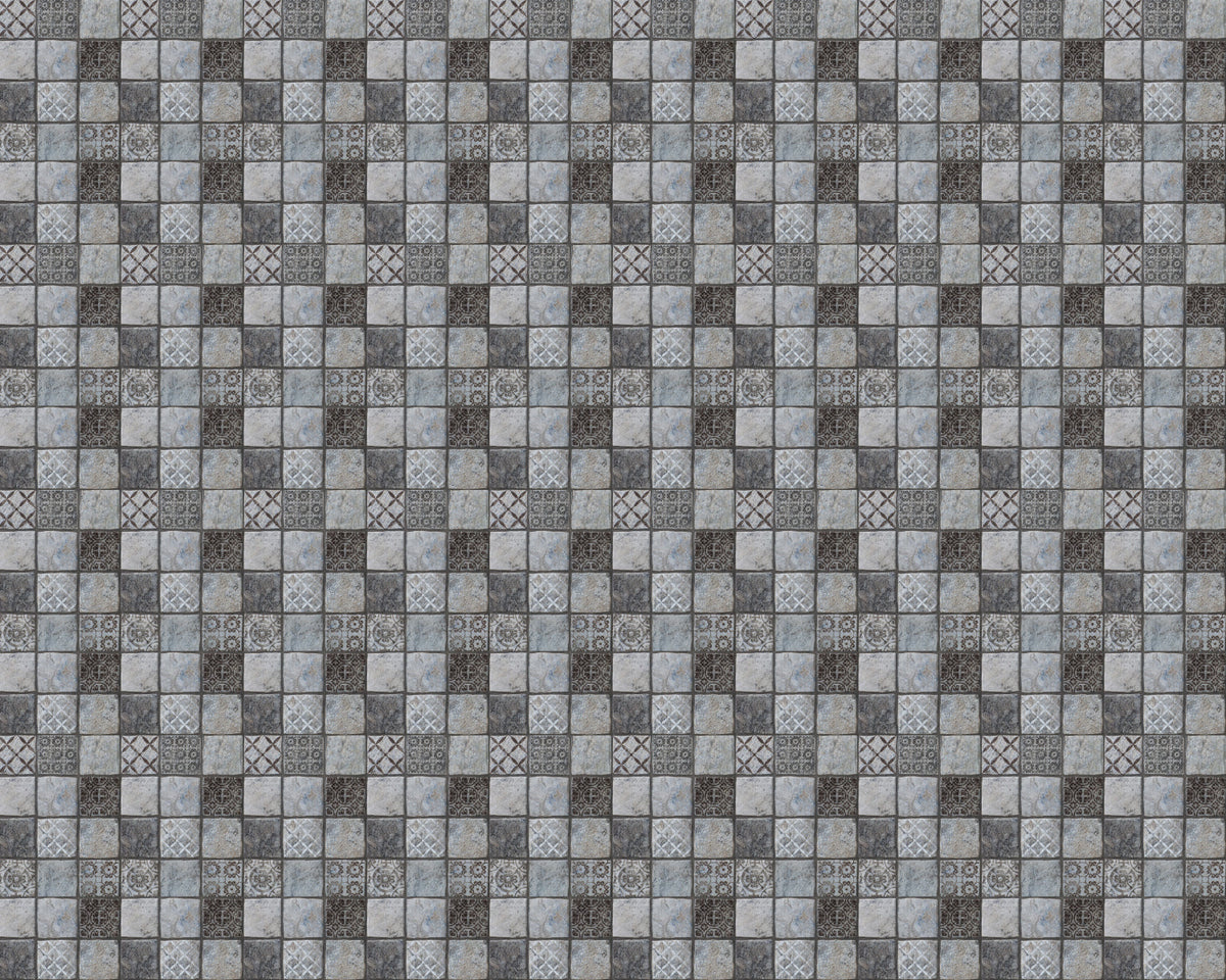 Toilettenrückwand Patchwork