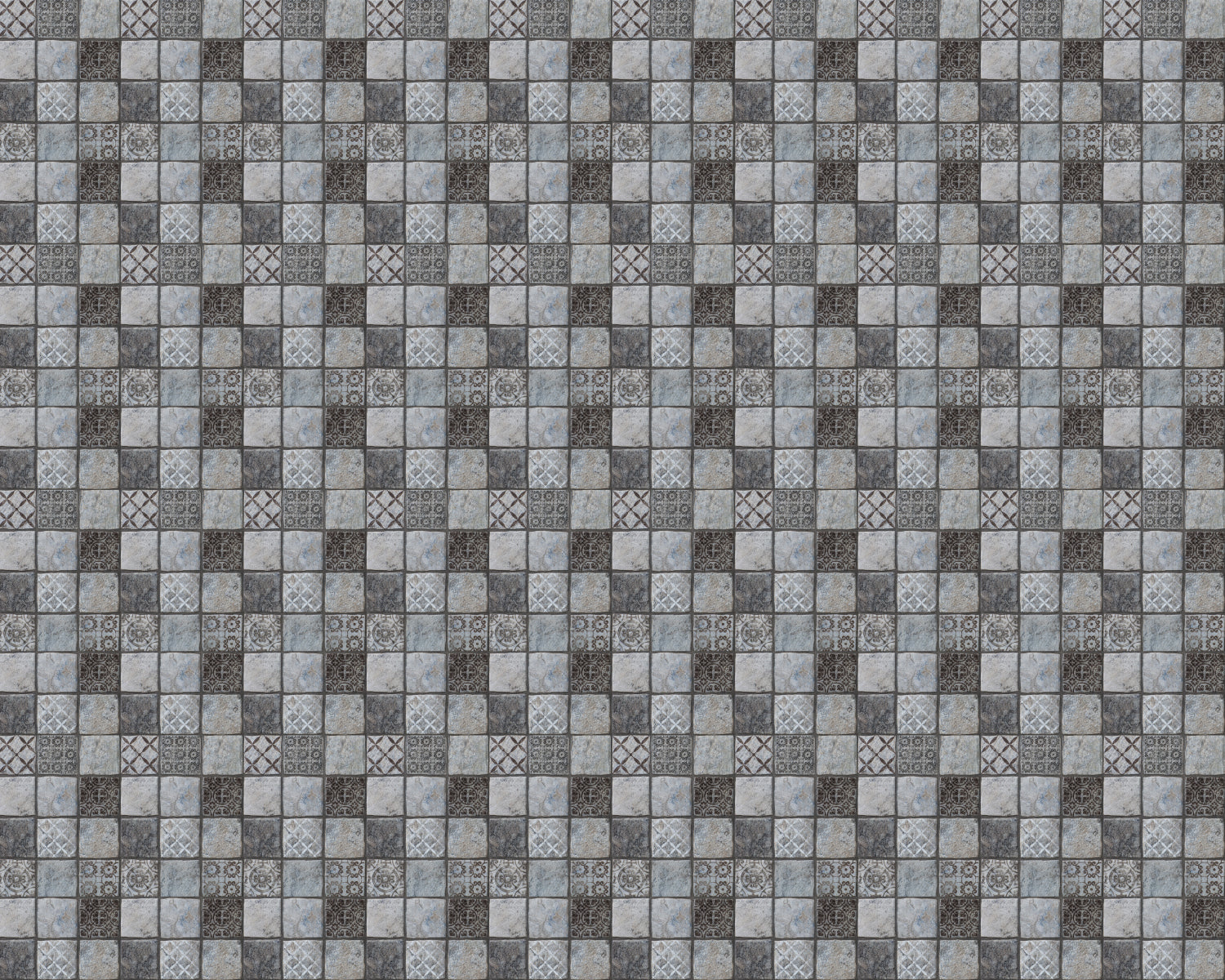 Toilettenrückwand Patchwork