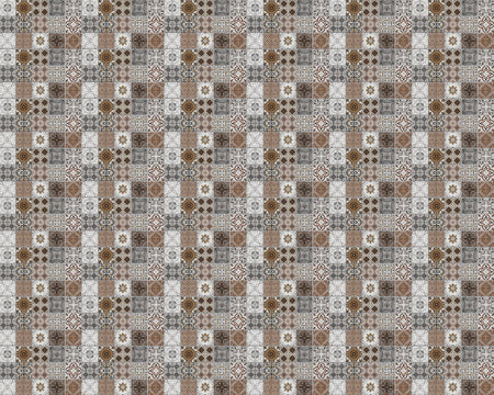 Toilettenrückwand Patchwork