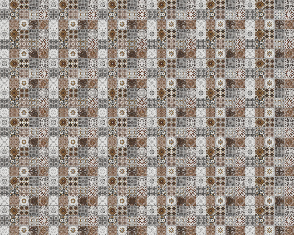 Toilettenrückwand Patchwork