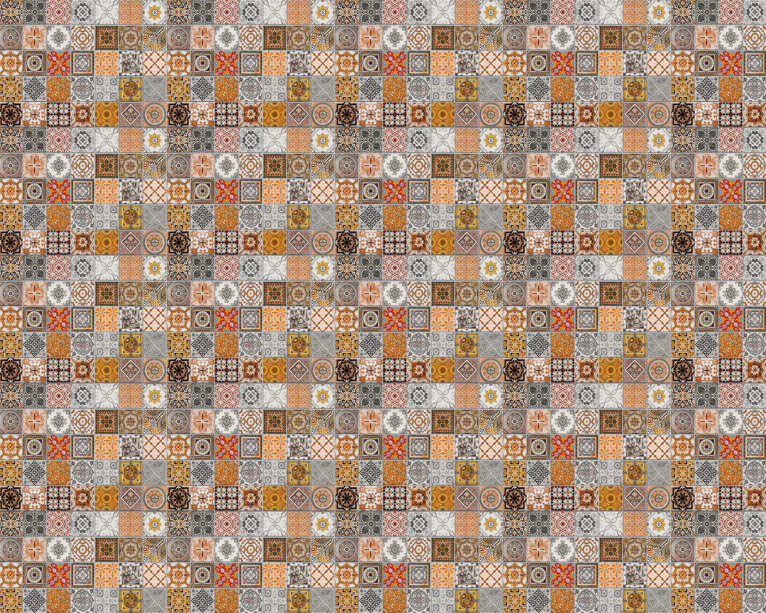 Toilettenrückwand Patchwork