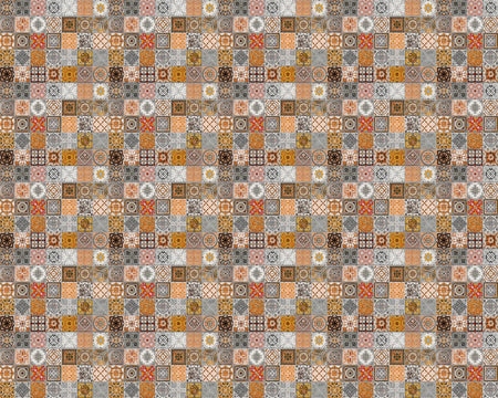Toilettenrückwand Patchwork