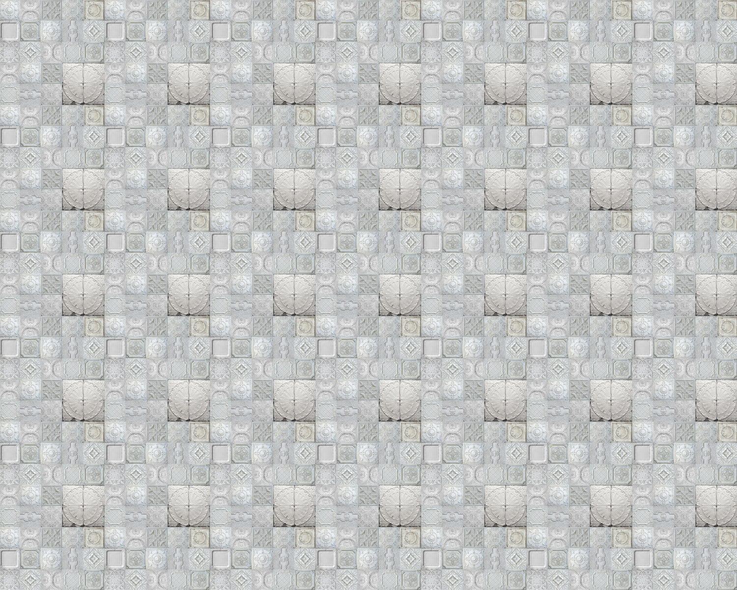 Toilettenrückwand Patchwork
