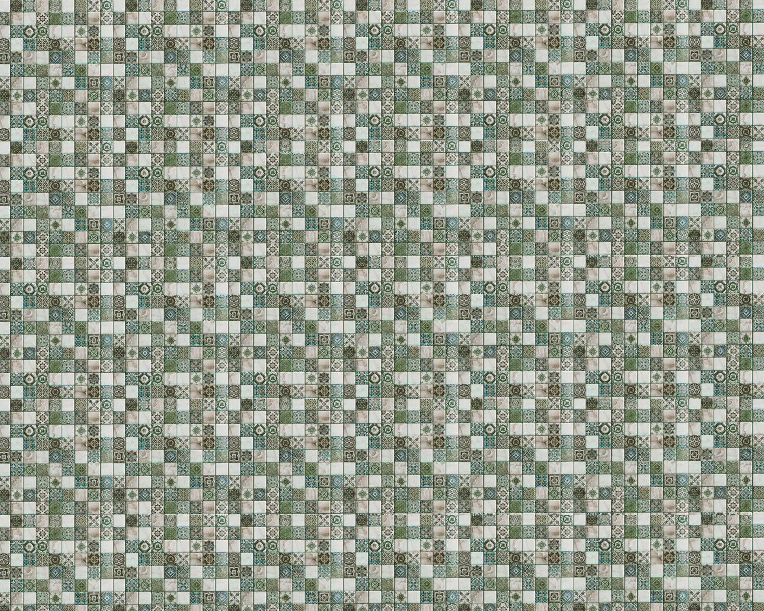 Toilettenrückwand Patchwork