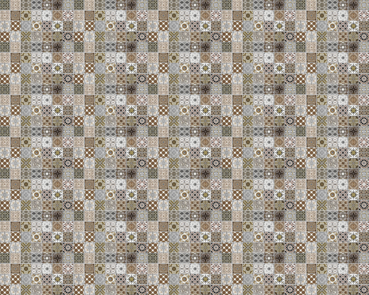 Toilettenrückwand Patchwork