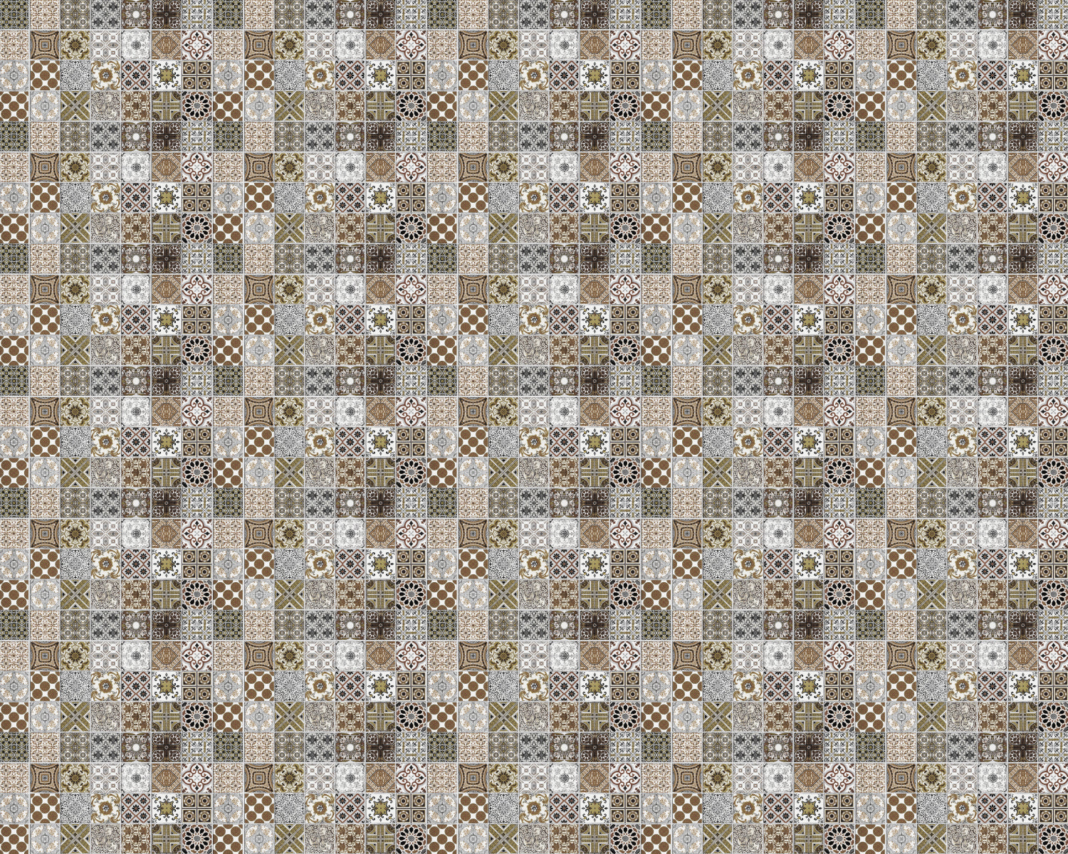 Toilettenrückwand Patchwork