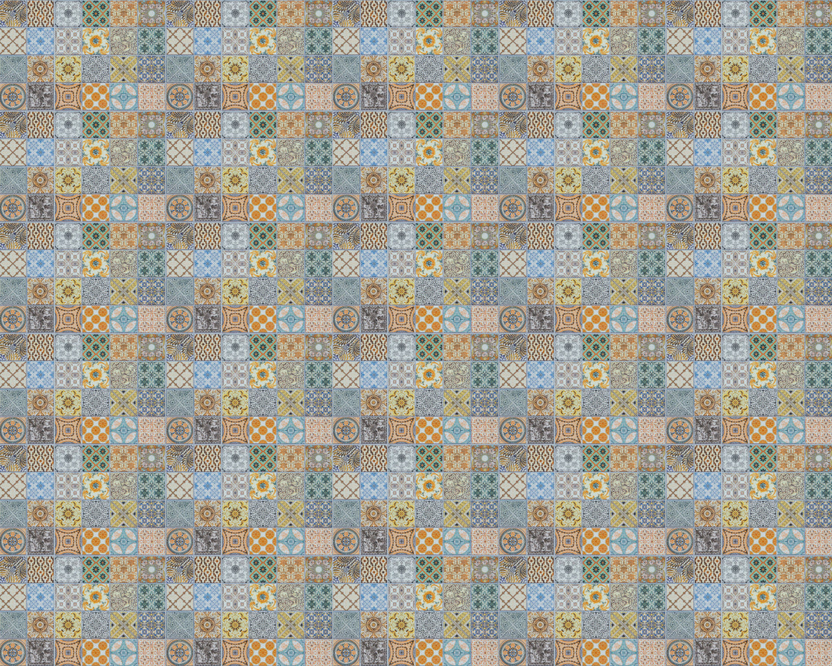 Toilettenrückwand Patchwork