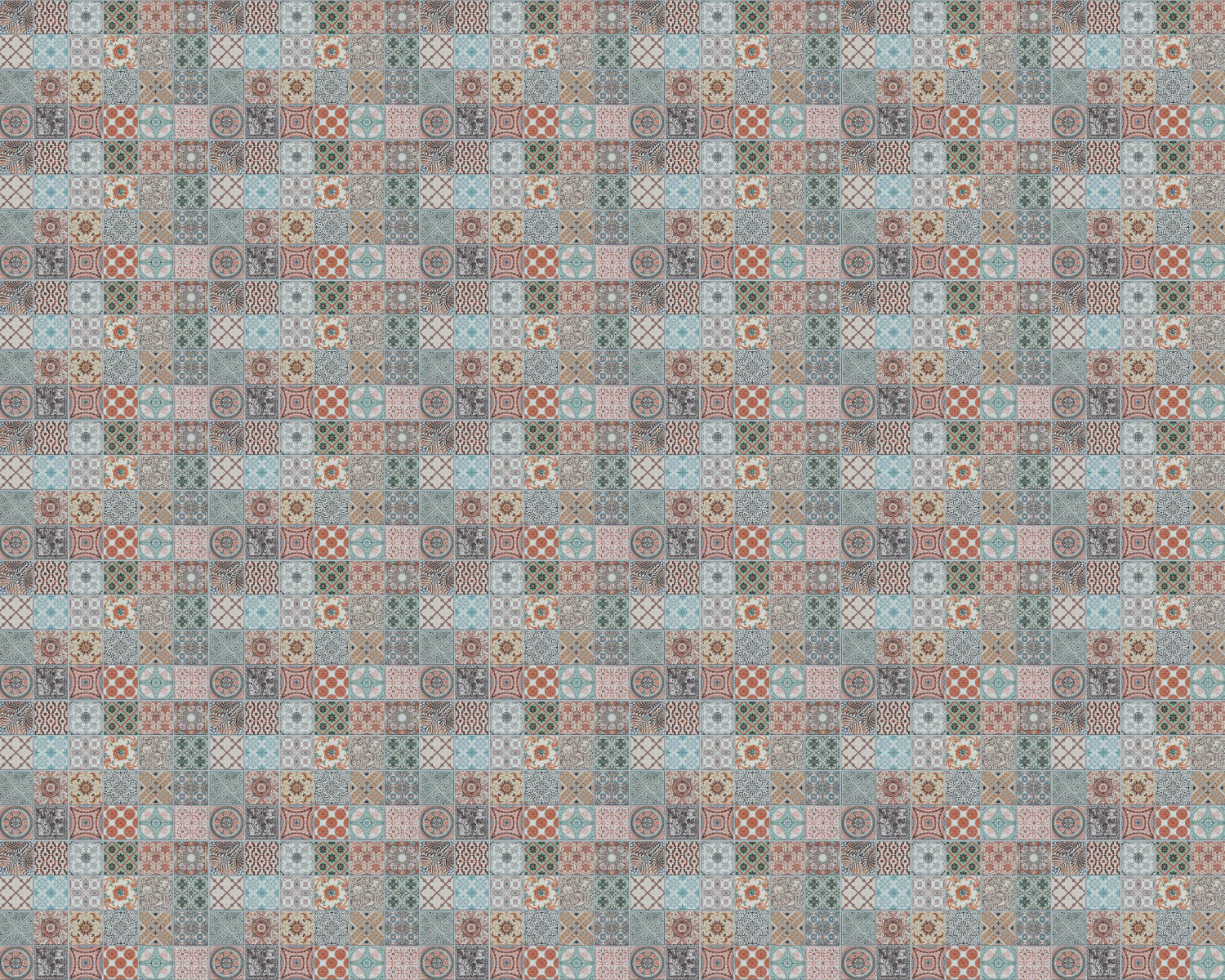 Toilettenrückwand Patchwork